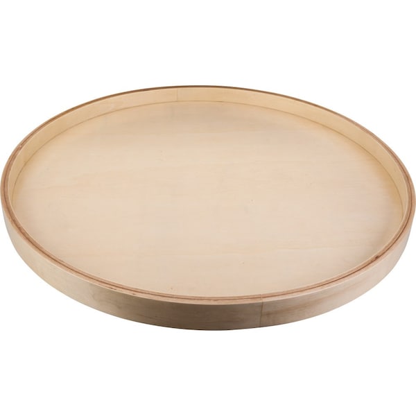 Hardware Resources 20" Round Banded Wood Lazy Susan Shelf with Swivel BLSR20-S - main